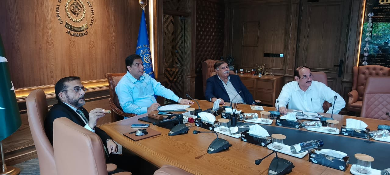 Chairman CDA Muhammad Ali Randhawa chairs CDA-DWP Session: Focus on Water Conservation, Sports, and Flood Control